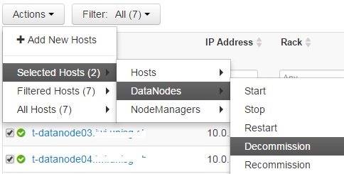 decommission datanode