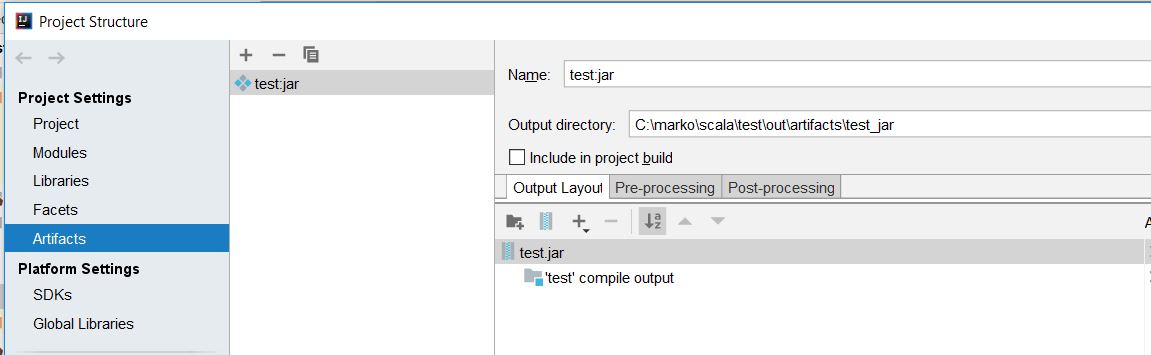 project structure - removed dependencies